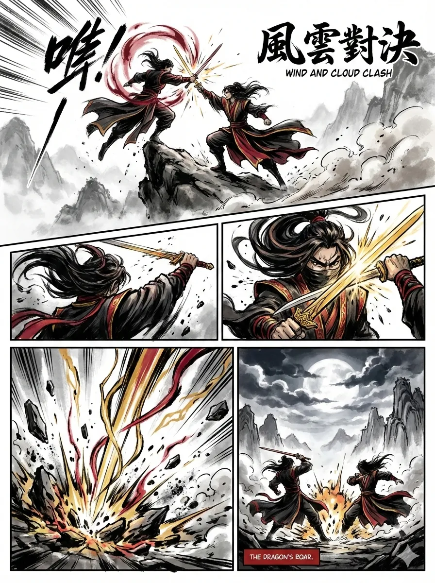 None — sample in wuxia style posted by Jim Liu