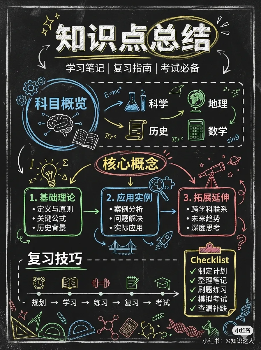 Xiaohongshu Image Creator — sample in chalkboard style posted by Jim Liu