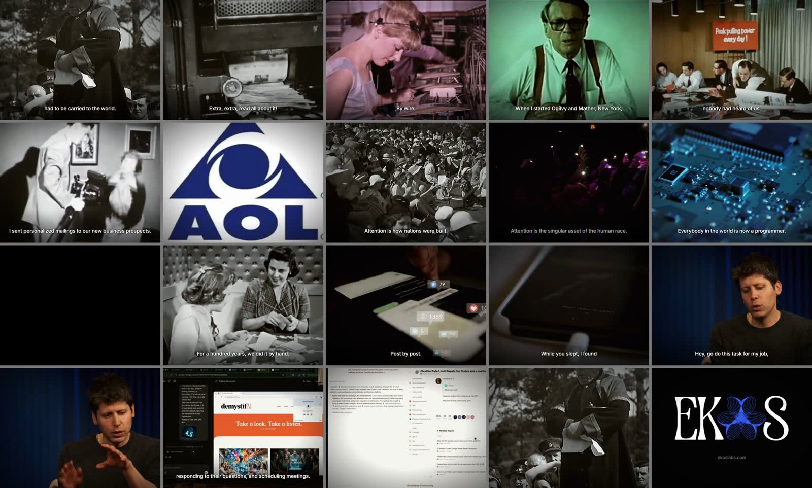 Launch film builder — example output in the Ekos-Labs/skills repo