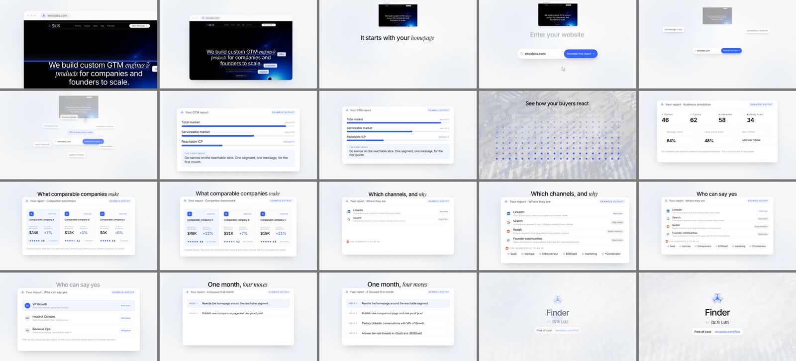 Launch film builder — example output in the Ekos-Labs/skills repo