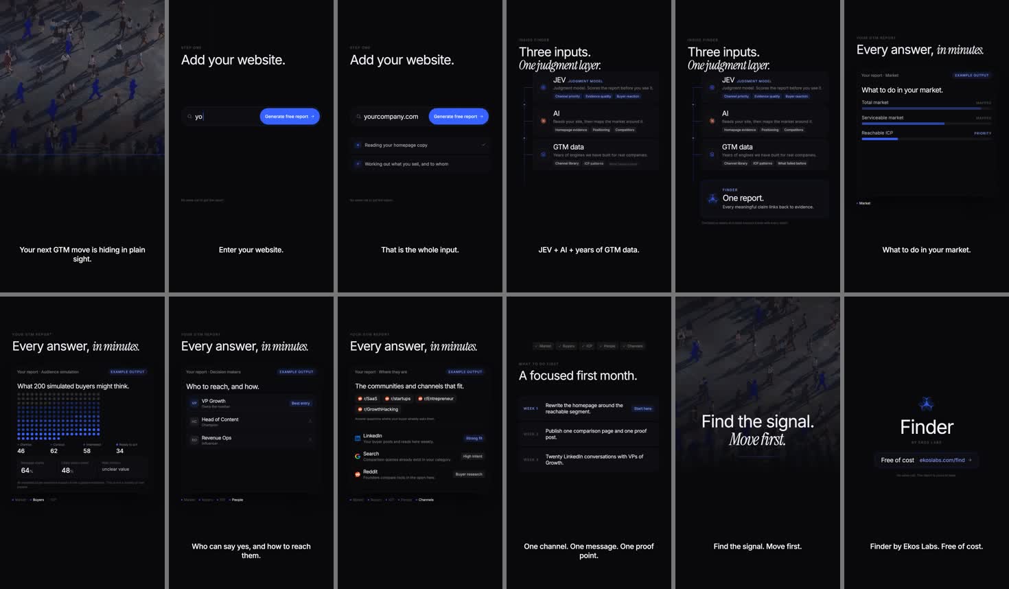 Launch film builder — example output in the Ekos-Labs/skills repo