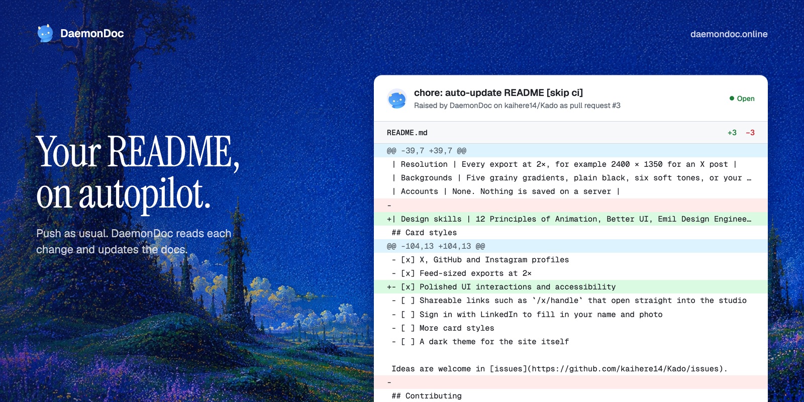 Product Social Images — example output in the kaihere14/skills repo