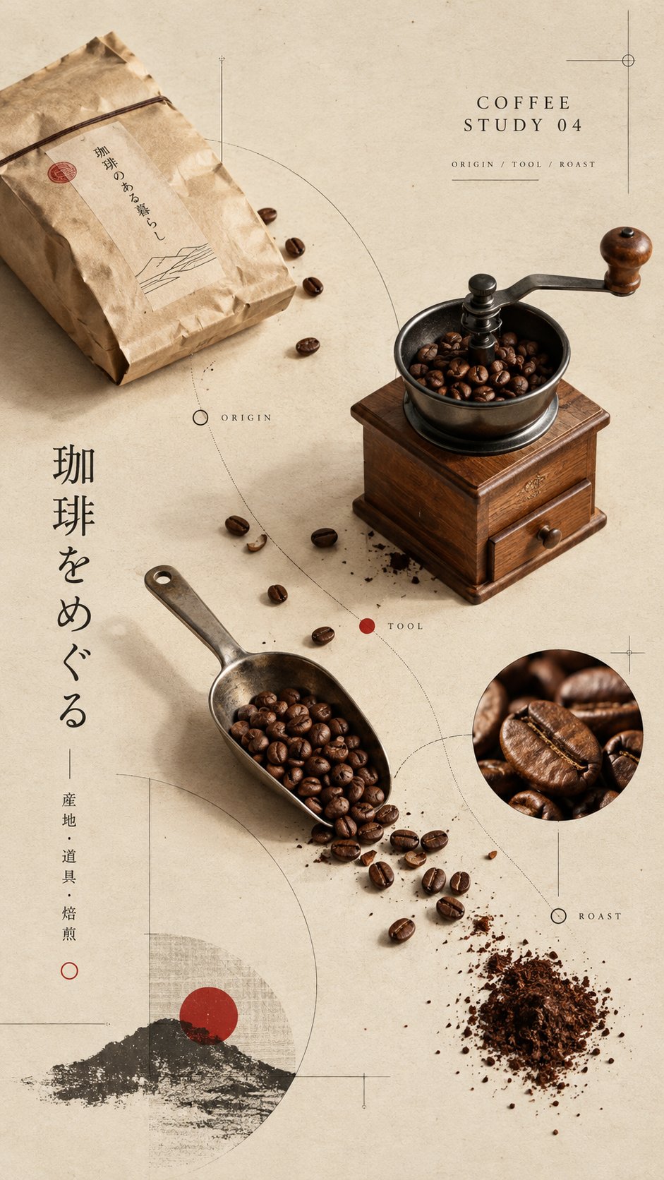 Product Marketing - GPT-Image Coffee Japanese Editorial Poster Prompt — sample posted by 蛋黄堡