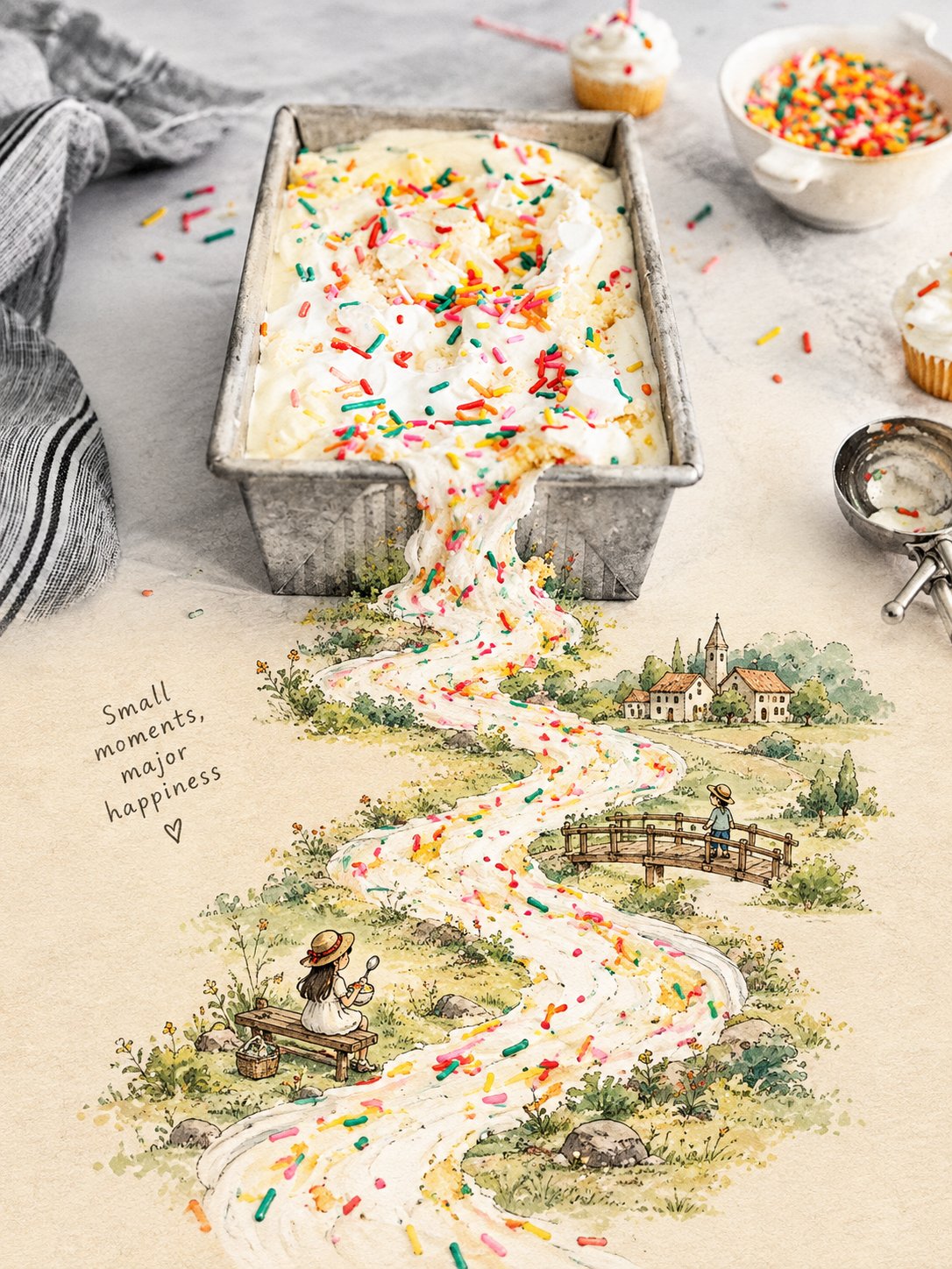 Product Marketing - Surreal food illustration transformation prompt — sample posted by Ahmad hassan