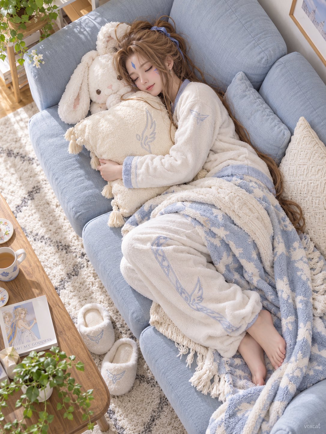 Profile / Avatar - Overhead Shot of Person Sleeping on Sofa — sample posted by VoxCat