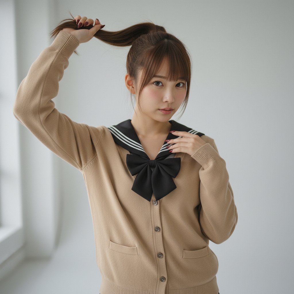 Profile / Avatar - Ponytail Portrait Prompt — sample posted by 川越あい(ラブりんって呼んでෆ)