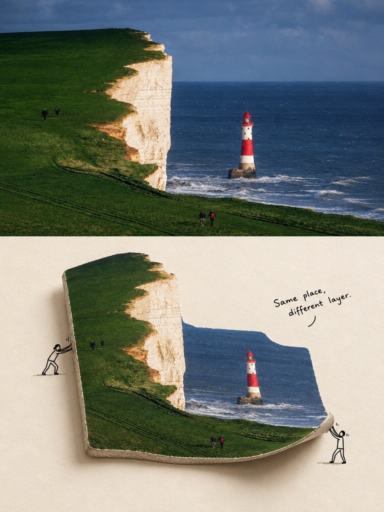 Social Media Post - 3D Scrapbook Composition with Floating Paper Cutouts — sample posted by Taaruk