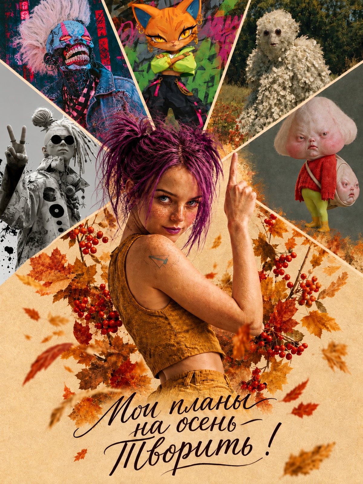 Social Media Post - Autumn Creative Plans Collage — sample posted by VERA 100%