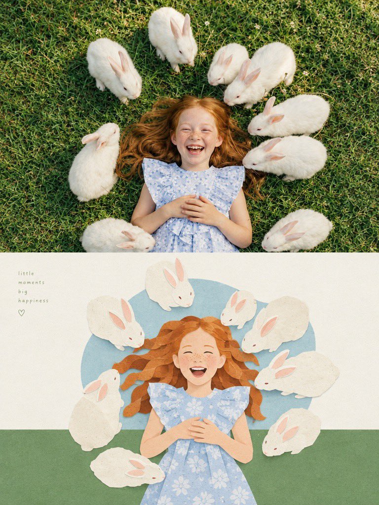 Social Media Post - Premium Editorial Poster with Cut-Paper Collage Lower Half — sample posted by Sairah